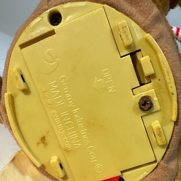 Gemmy Singing Scooby Doo Christmas Plush Holding Candy Cane Toy Tested 7.5" - Picture 9 of 13